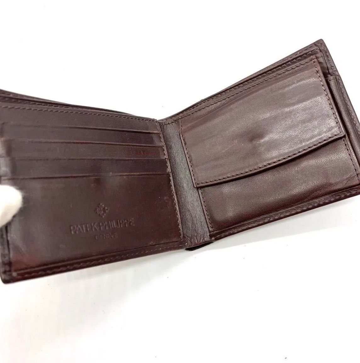 美品 希少◎PATEK PHILIPPE パテックフィリップ ロゴ 二つ折り財布
