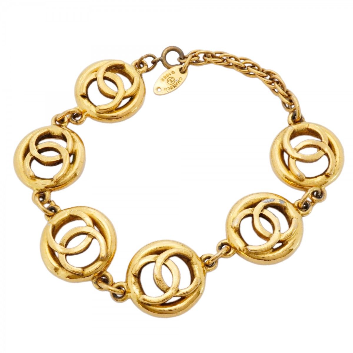 vintage CHANEL シャネル ココマーク ブレスレット 喜平調 85 【公式通販】