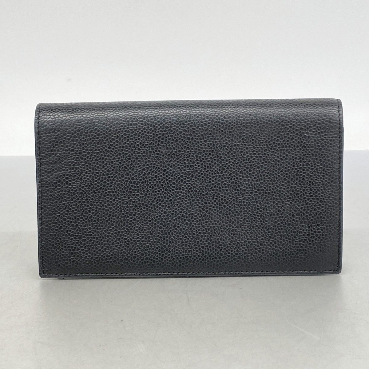 【6dc3385-k】シャネル 長財布 キャビアスキン ブラック ゴールド金具【中古】レディース CHANEL - ☆最終価格【6dc3385-k】シャネル 長財布 キャビアスキン