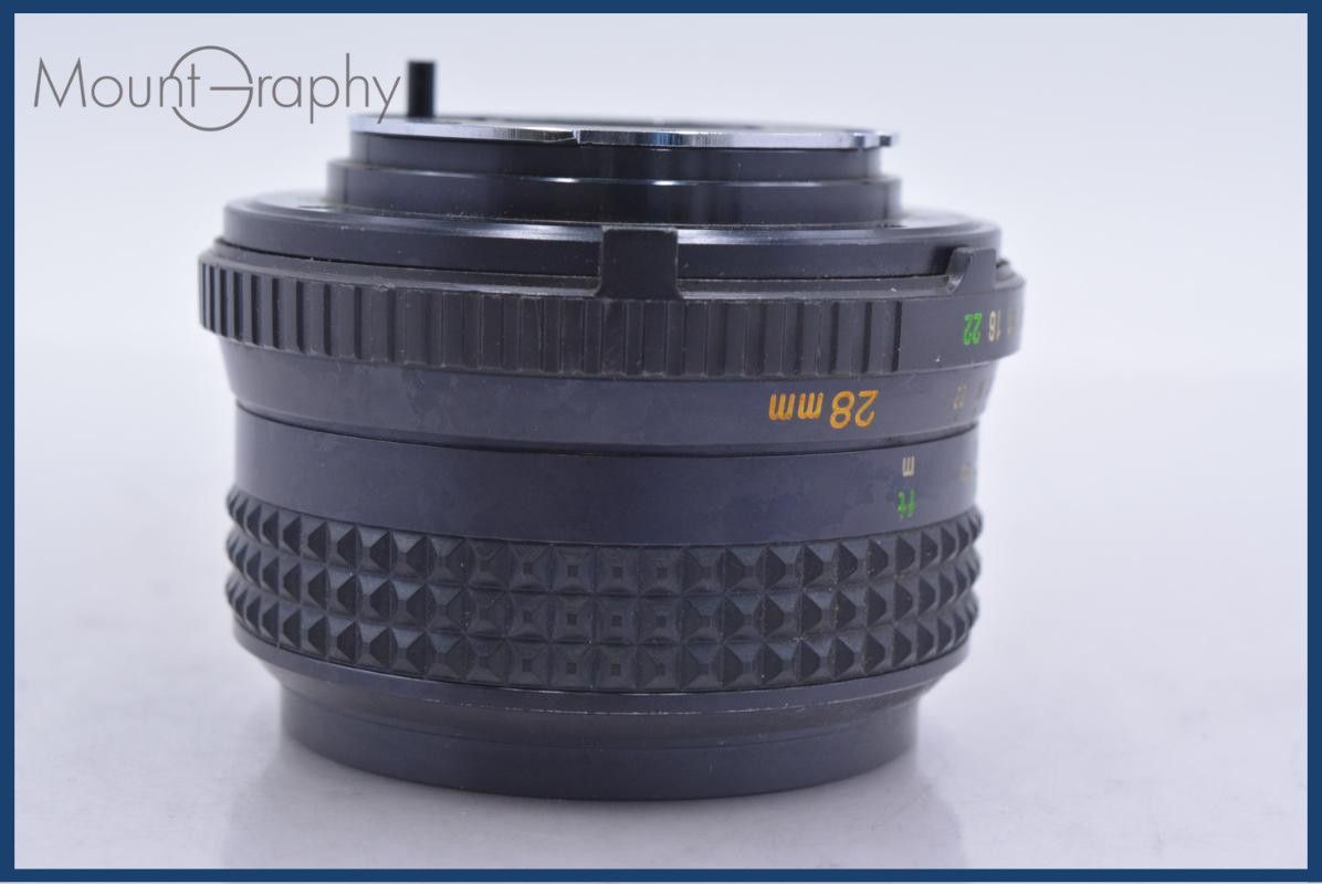 【動作保証】 ミノルタ MINOLTA MD W.ROKKOR 28mm F3.5 前後キャップ&amp;レンズフィルター付 同梱無料 #am5979 動作保証】 ミノルタ MINOLTA MD W.ROKKOR 28mm F3.5 前後キャップ