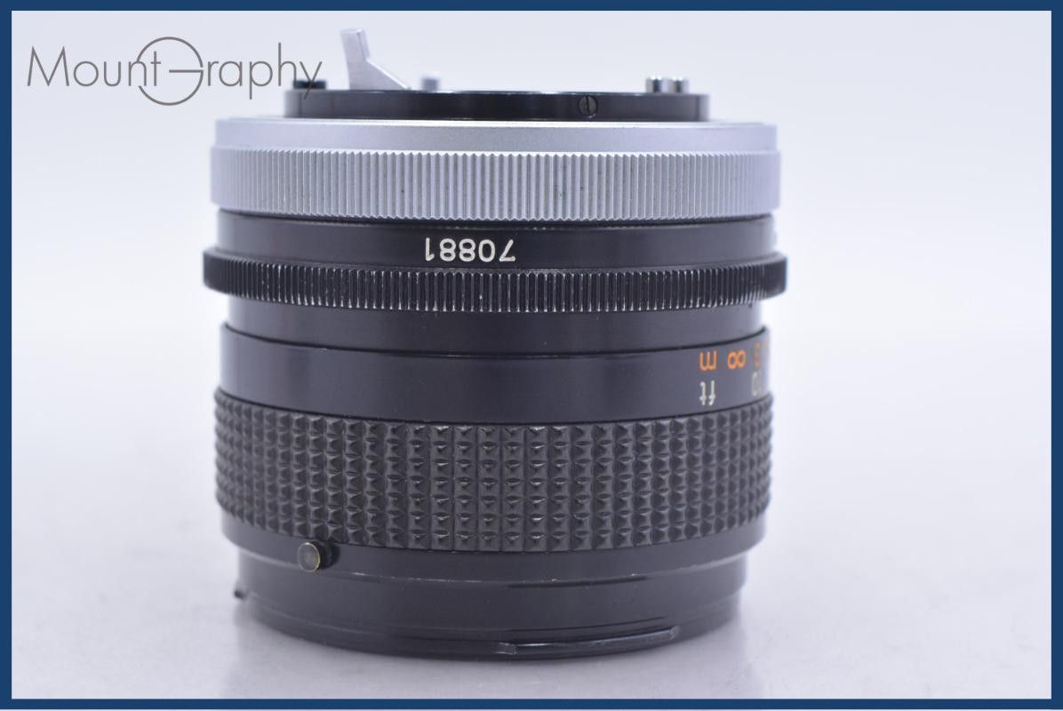 【動作保証】 キヤノン Canon FD 35mm F3.5 S.C. 前後キャップ&レンズフィルター付 同梱無料 #am6007 動作保証】 キヤノン Canon FD 35mm F3.5 S.C. 前後キャップ&レンズ