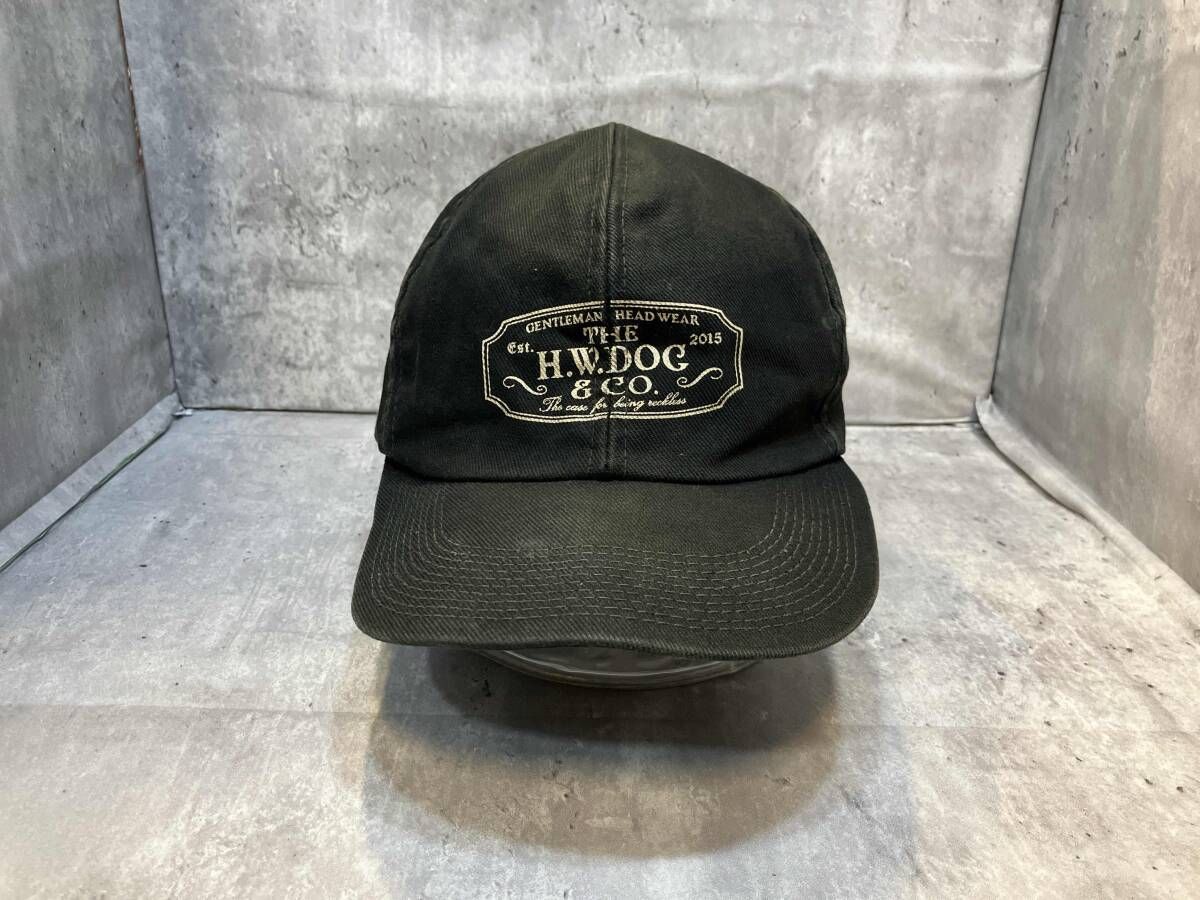 THE H.W. DOG & CO. キャップ ブラック 38 THE H.W. DOG&CO ザエイチダブルドッグアンドコー ロゴトラッカー