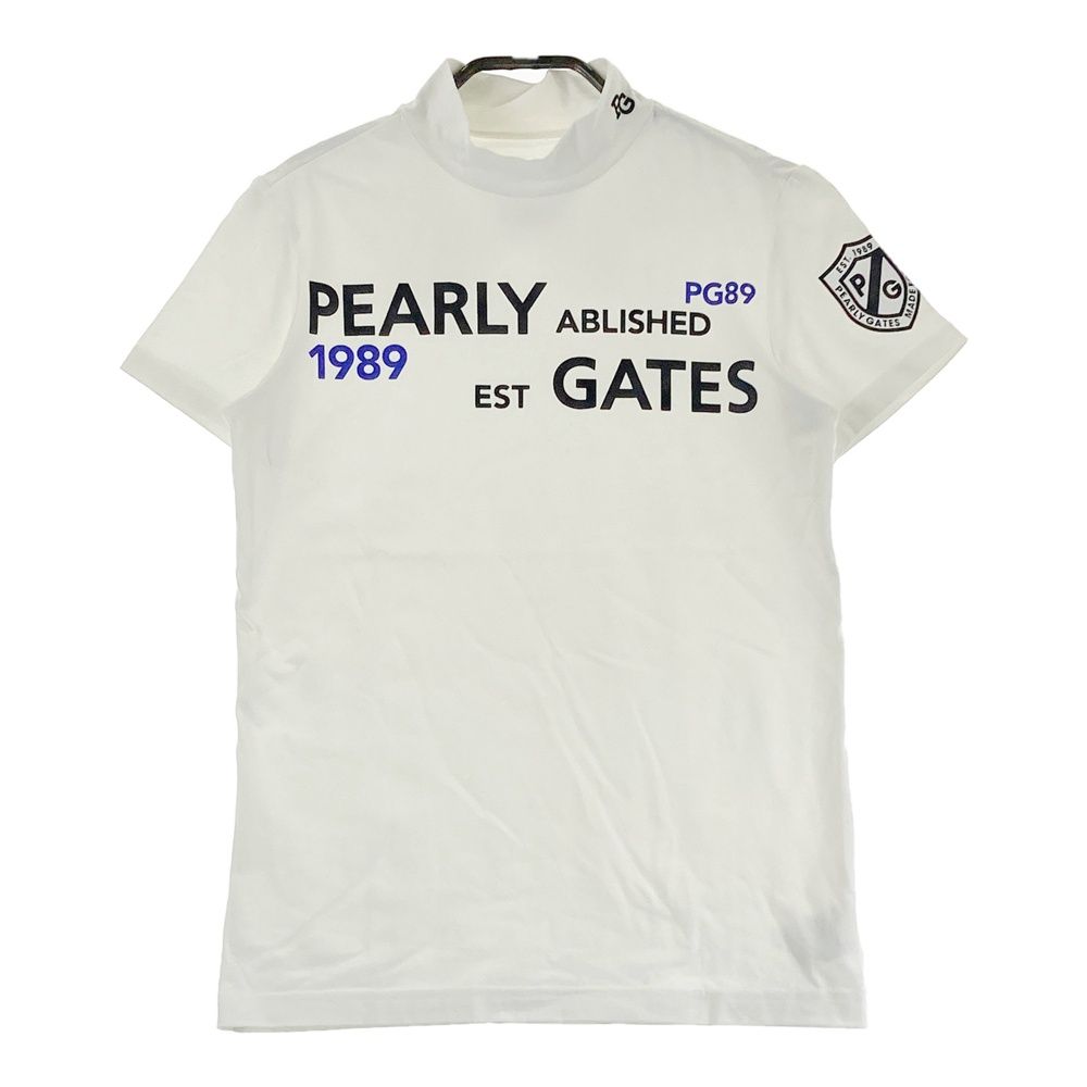 サイズ：0 PEARLY GATES パーリーゲイツ ハイネック 半袖Tシャツ