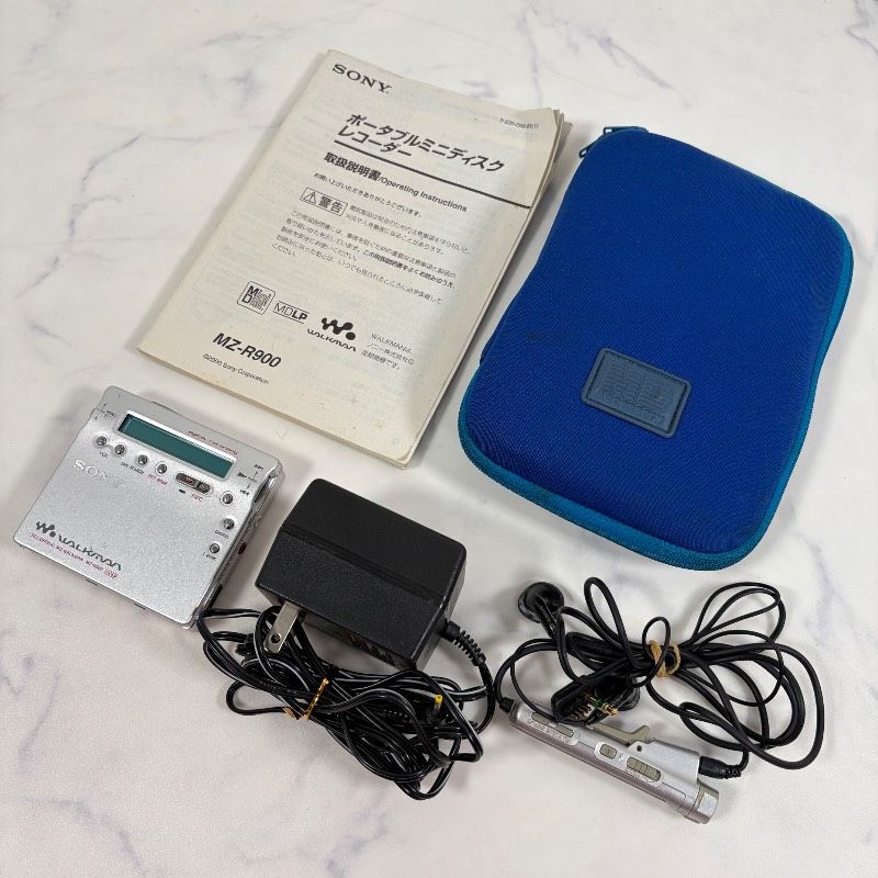 SONY MZ-R900 ポータブルミニディスクレコーダー 極美品 録音OK SONY