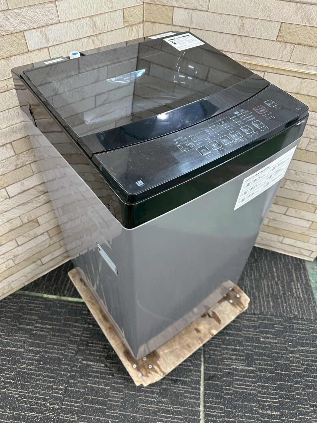 【セール】大阪送料無料★3か月保障付き★洗濯機★ニトリ★6kg★2022年★NTR60BK★IS-1577 セール】大阪送料無料☆3か月保障付き☆洗濯機☆ニトリ☆6kg☆2022年
