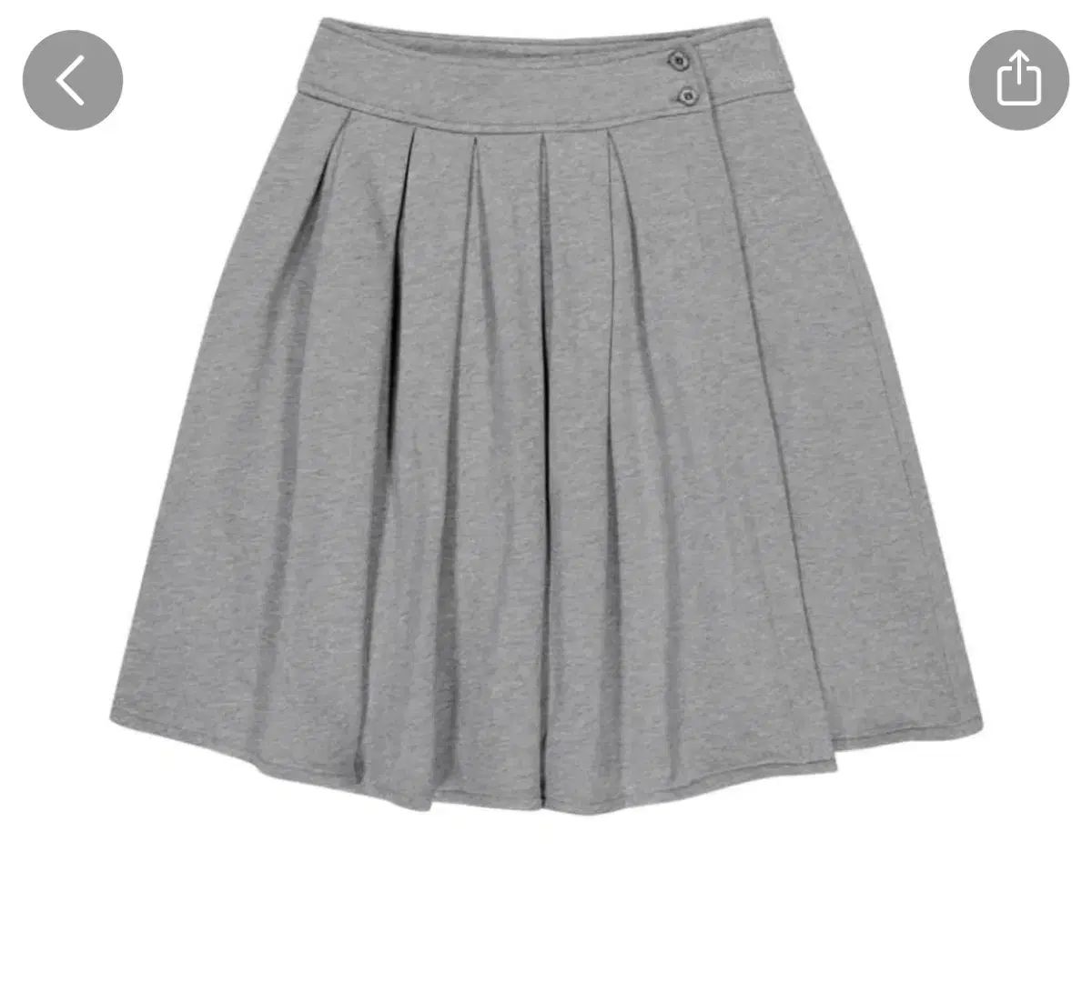 ISSEY MIYAKE イッセイミヤケ レイ スウェット スカート グレー 2