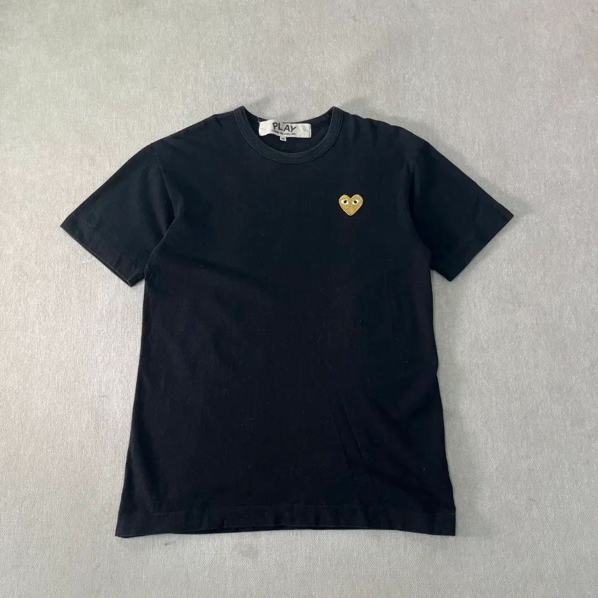 コム・デ・ギャルソン ブラック ハート ワッペン 半袖 Tシャツ 100size