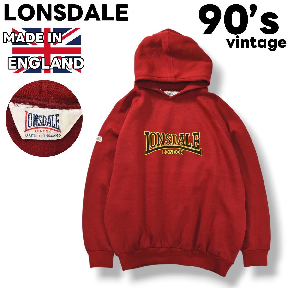 90s ヴィンテージ イングランド製 ロンズデール LONSDALE ロゴ 