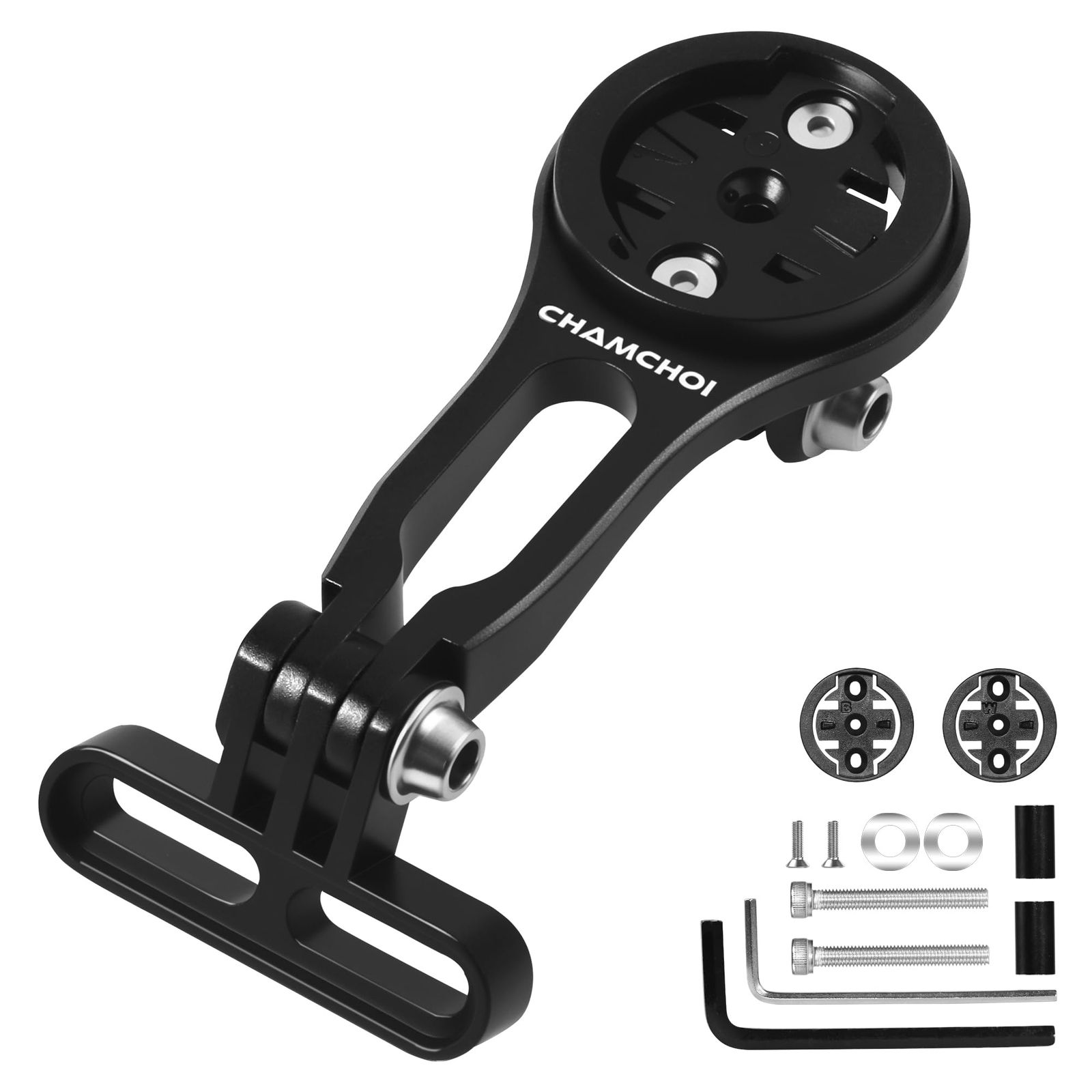 サイコン マウント サイクルコンピュータ マウント ガーミンマウント Garmin Bryton Wahoo igpsport GoPro 自転車 ライト 延長ブラケット 自転車用アクセサリー アルミ合金製 軽量 丈夫 防錆 角度調節 振れ止め 美品　おすすめ