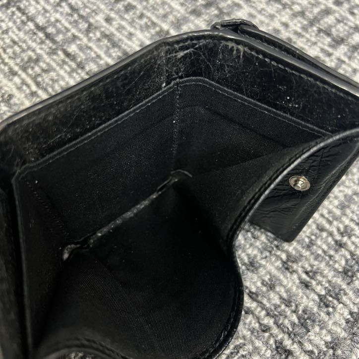 BALENCIAGA グラフィティ ペーパー ミニウォレット 三つ折り財布