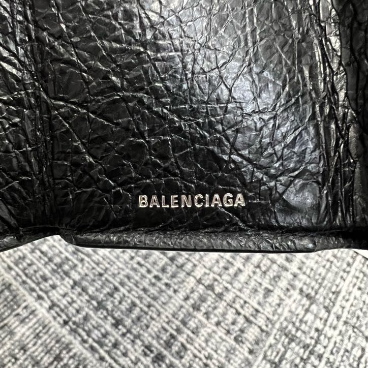 BALENCIAGA グラフィティ ペーパー ミニウォレット 三つ折り財布