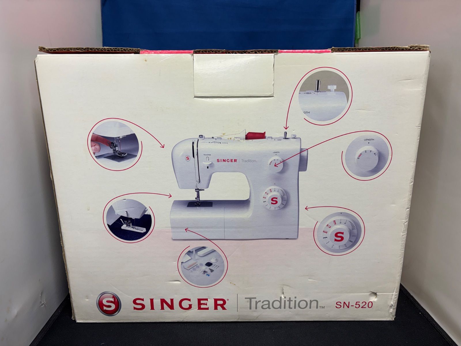 SINGER シンガー Tradition SN-520 電動ミシン フットコントローラー