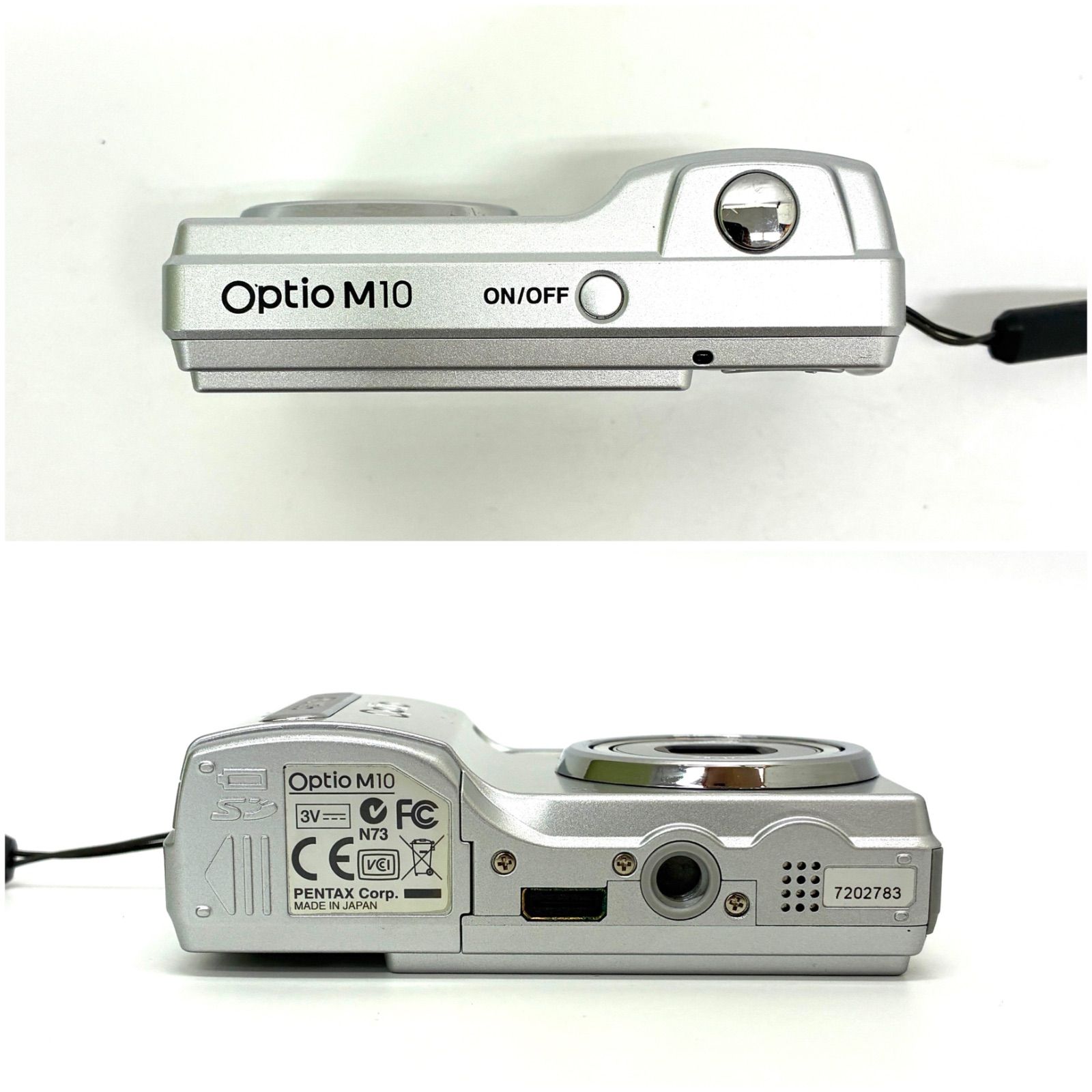 ◇PENTAX◇ペンタックス Optio M10 コンデジ シルバー 単三電池使用