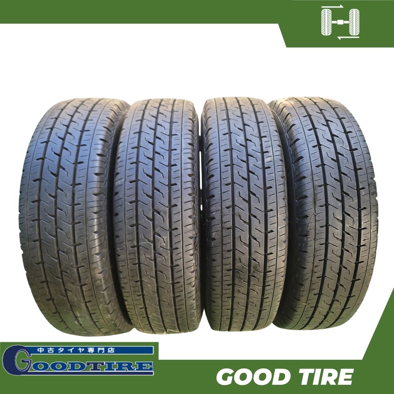 中古タイヤ　155R13LT　ブリヂストン　ECOPIA R680　未使用　2017年式　4本セット 185/75R15 106/104NLT ブリヂストン ECOPIA R710 2021年製 4本 夏用 8