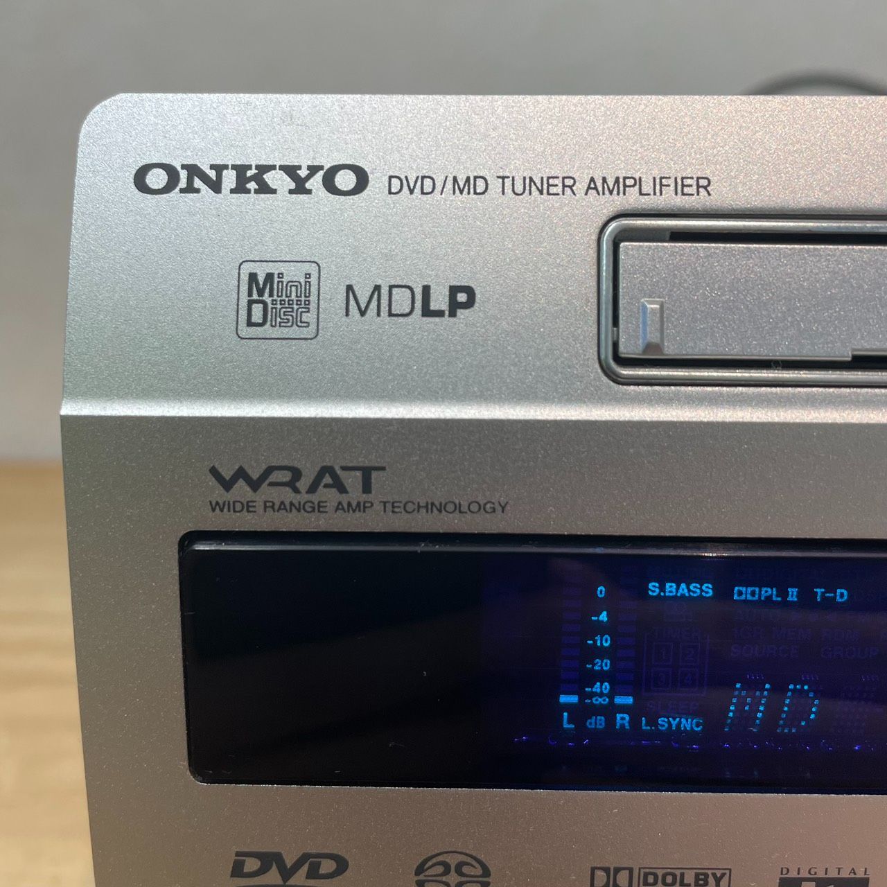 成】ONKYO DVD/MD TUNER AMPLIFIER オーディオ機器 D-N7 FR-UN7