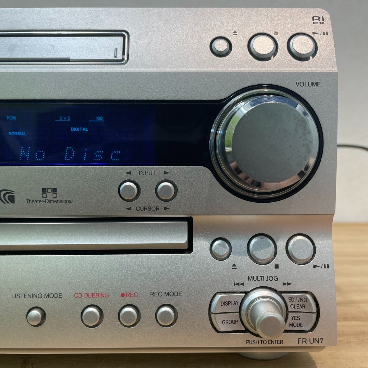 成】ONKYO DVD/MD TUNER AMPLIFIER オーディオ機器 D-N7 FR-UN7