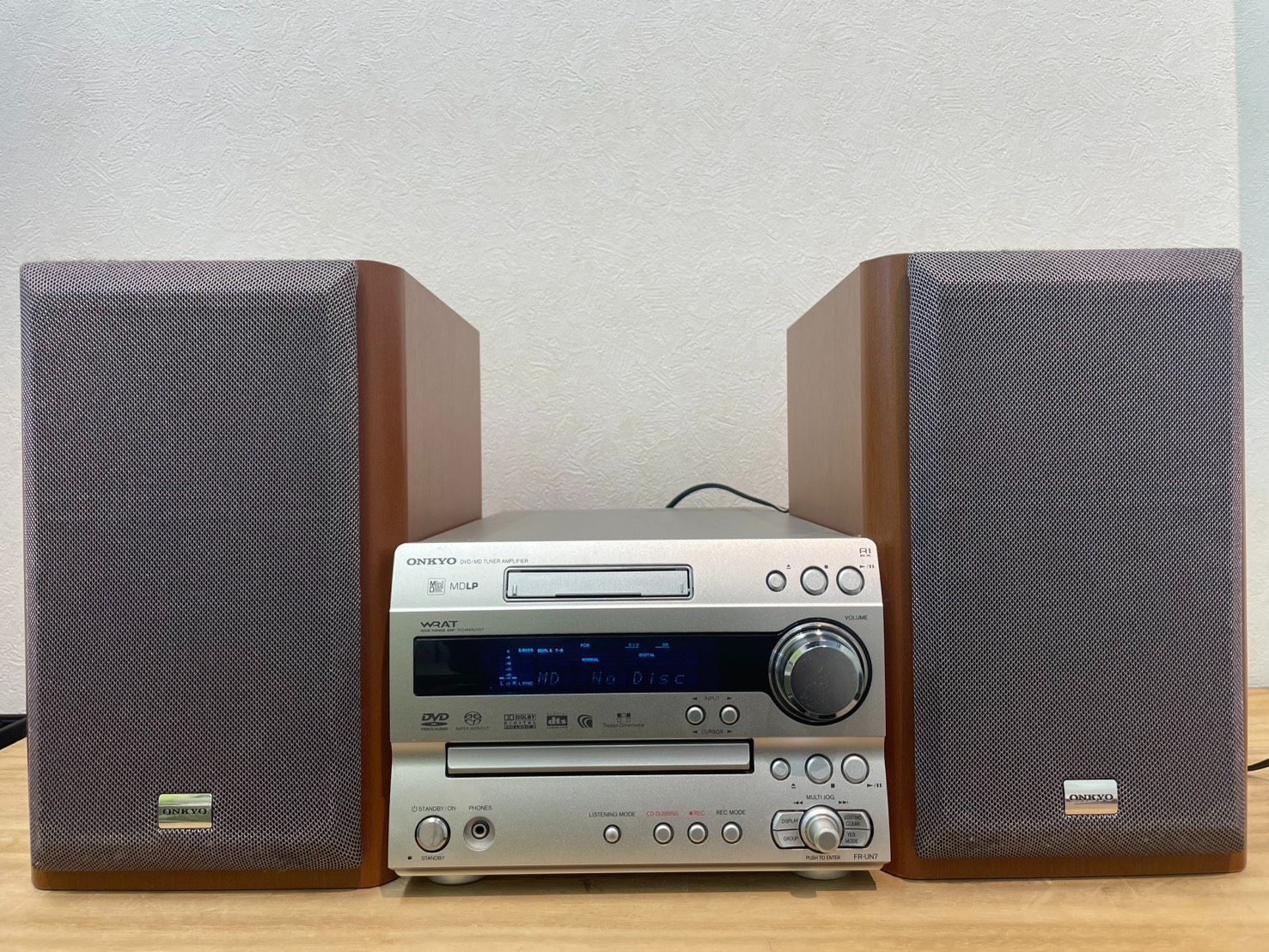 成】ONKYO DVD/MD TUNER AMPLIFIER オーディオ機器 D-N7 FR-UN7