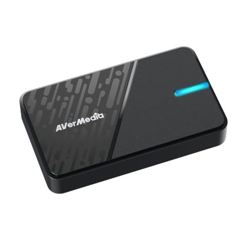 AverMedia 스트림라인 미니+ 캡처 보드 초보자용, 4K60 패스 스루, 1080p60 레코딩, OBS 호환, PS5/PS4/스위치/엑스박스, 아이폰, 아이패드, 윈도우/맥 호환, GC311 c0babb5c