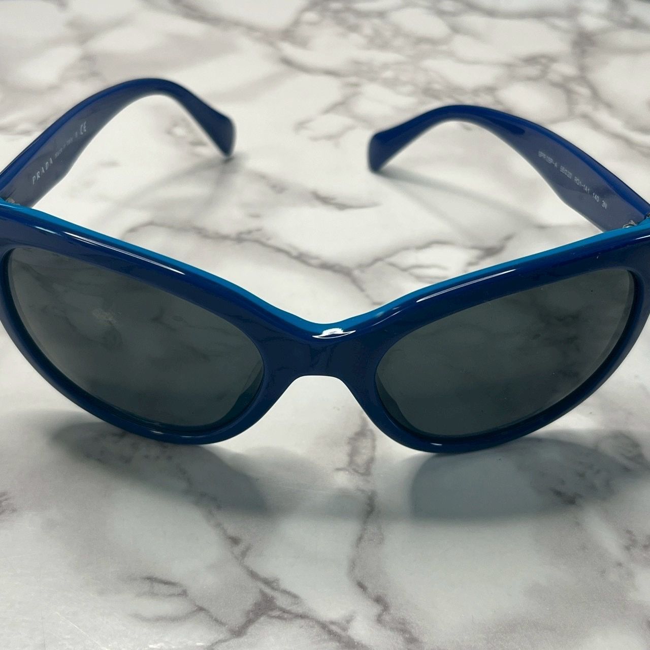 新品未使用PRADAプラダサングラスSPR05P-A 良品】プラダ PRADA サングラス SPR05P-A ブルー イタリア製