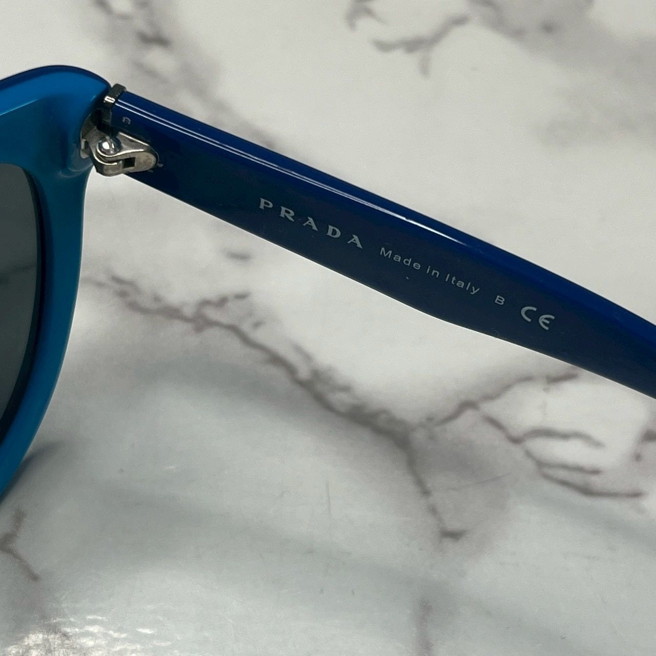 良品】プラダ PRADA サングラス SPR05P-A ブルー イタリア製 