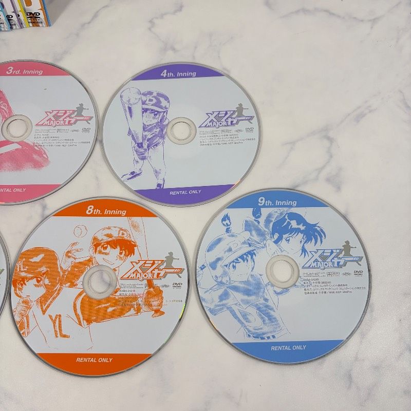 メジャー DVD 全巻セット レンタル落ち 1-6期 - メルカリ