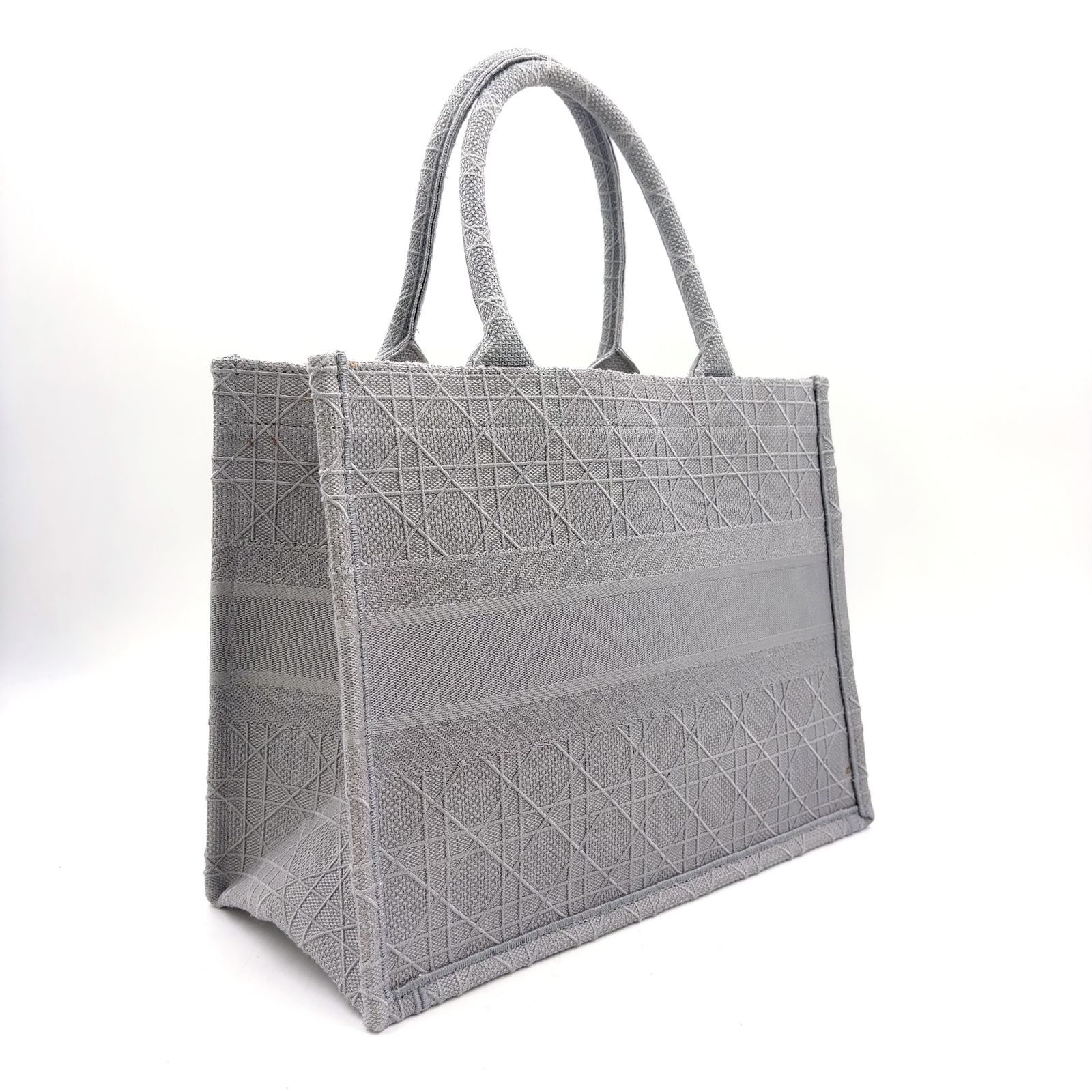 限定価格】Christian Dior ブックトート ミディアム キャンバス グレー 