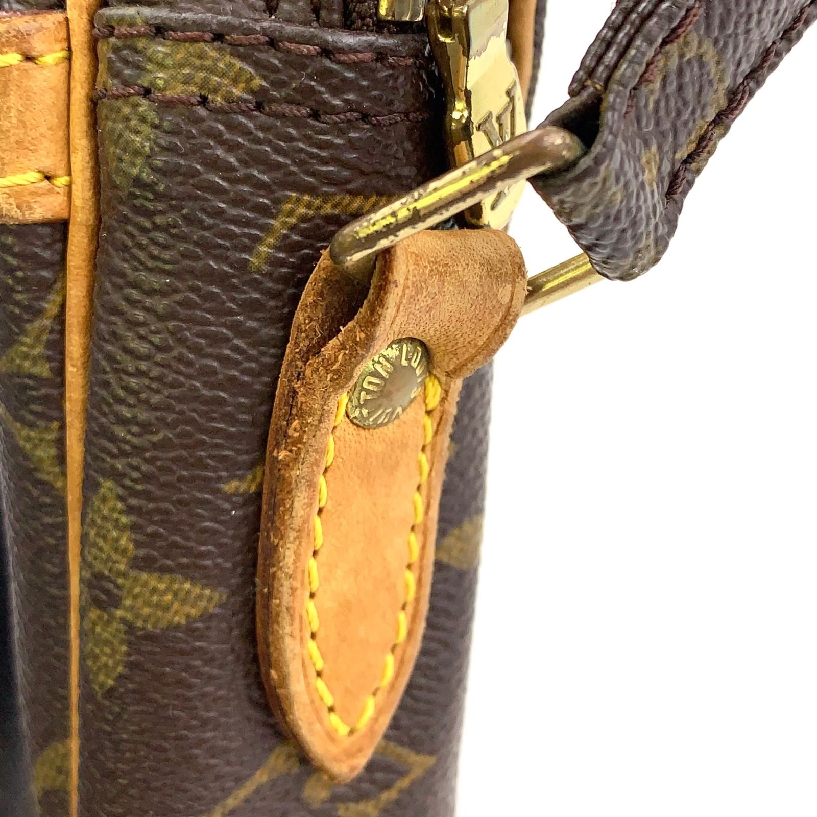 LOUIS VUITTON ダヌーブ モノグラム モノグラム レザー×PVC ブラウン 