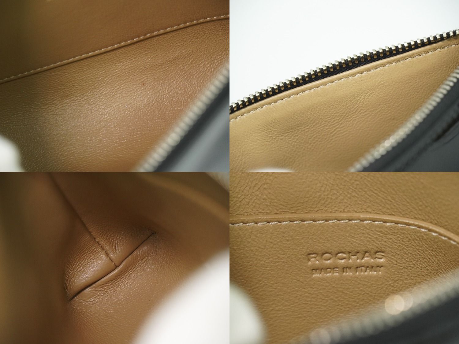 本物 ロシャス ROCHAS アイ 目 モチーフ パテント レザー チェーン