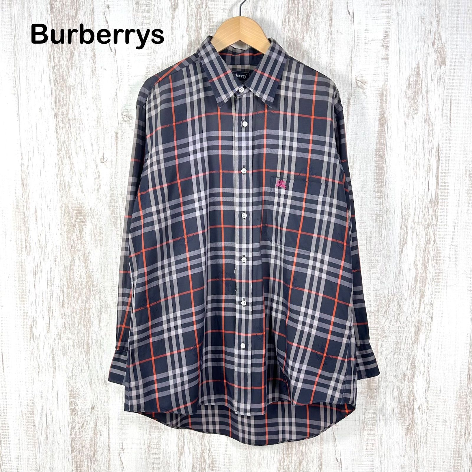 90s Burberrys ヴィンテージ バーバリーズ ロゴ刺繡 シャドーホース