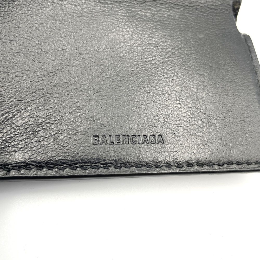 【極美品】バレンシアガ　エブリデイ　ミニウォレット　ブラック　三つ折り財布　希少 BALENCIAGA（バレンシアガ） 極美品 三つ折り財布 キャッシュ ミニ
