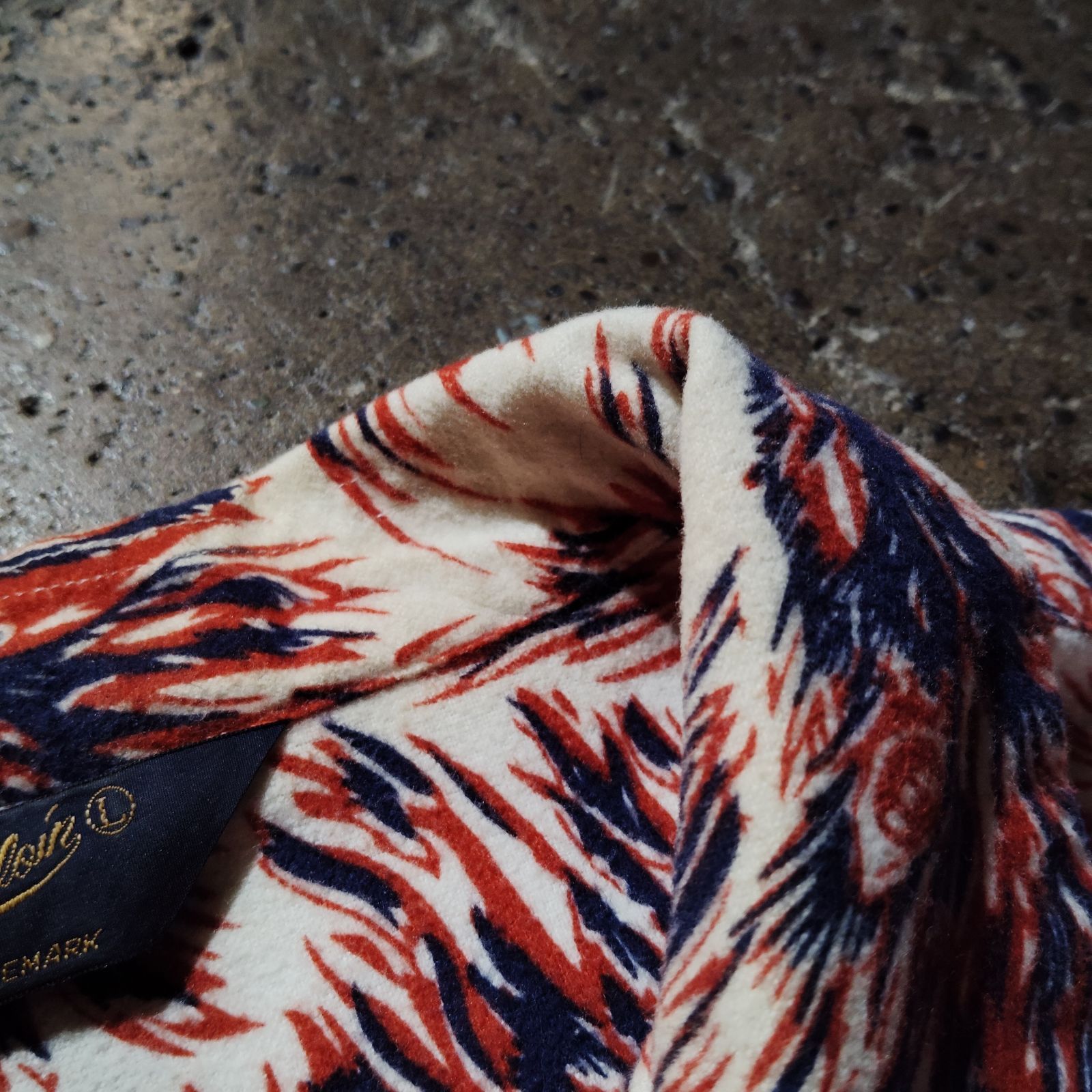 14aw テンダーロイン　FLANNEL WOLF ウルフ　シャツ　L TENDERLOIN 14aw T-PRINT FLANNEL SHT WOLF L レッド テンダーロイン