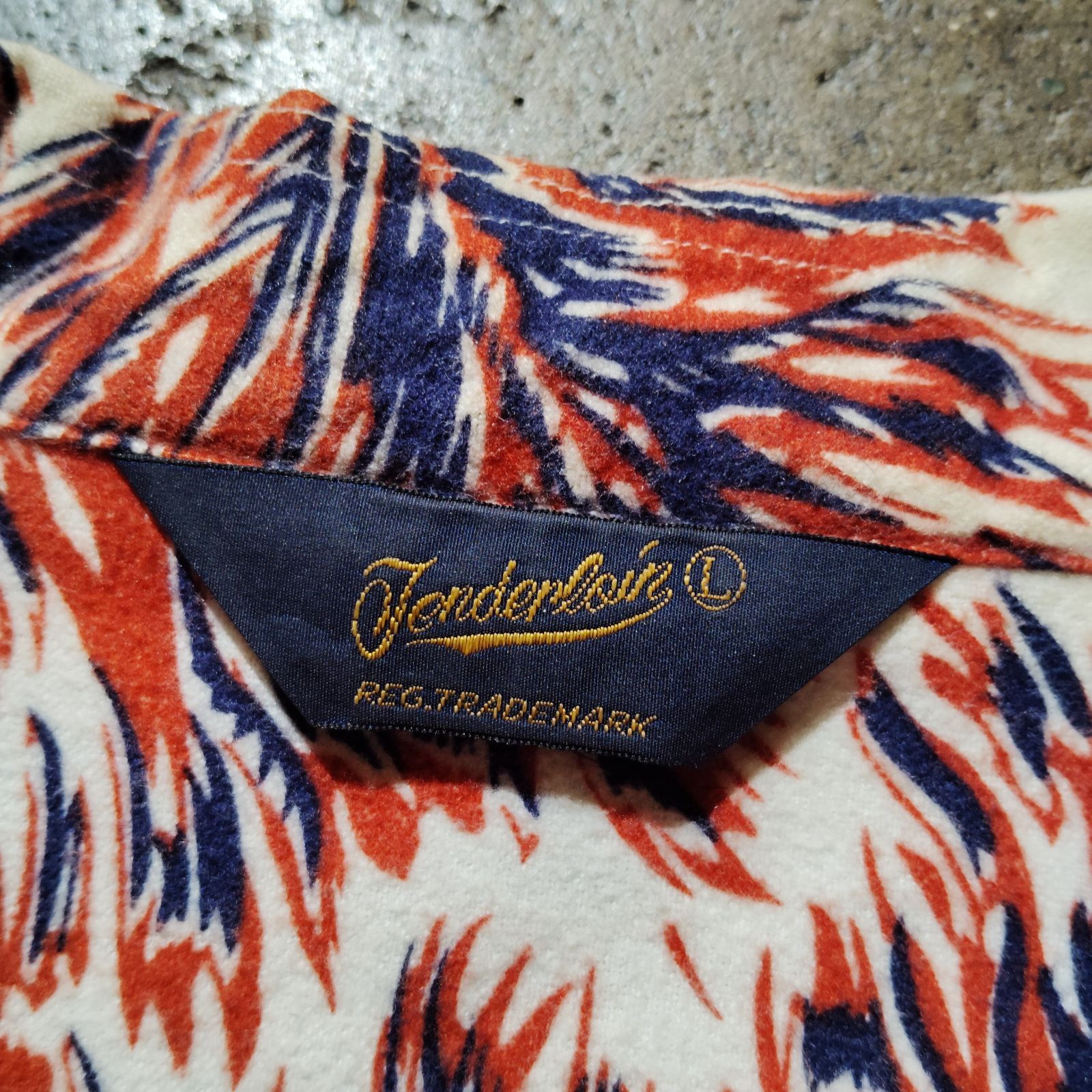 14aw テンダーロイン　FLANNEL WOLF ウルフ　シャツ　L TENDERLOIN 14aw T-PRINT FLANNEL SHT WOLF L レッド テンダーロイン