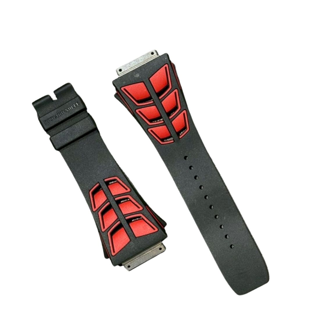 【RM11-03,RM65-01用 純正ラバーストラップ ブラック】 リシャール・ミル RICHARD MILLE RM011-03 RM65-01 ラバーストラップ