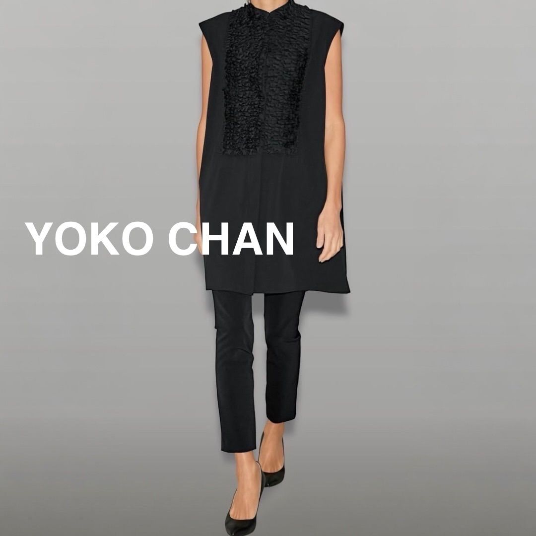 未使用級】YOKO CHAN ヨーコチャン ノースリーブ フロントディテール