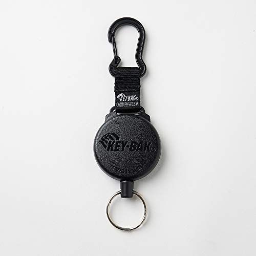 KEY-BAK カラビナ付キーリール ケブラー・ステンレスワイヤー【KEYBAK 正規代理店】美品　おすすめ