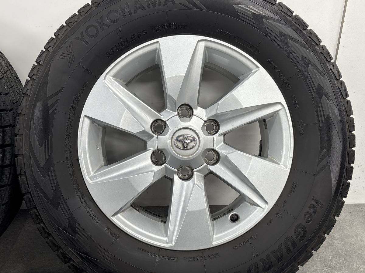 バリ溝】トヨタ 150 ランドクルーザープラド 後期 純正 17in7.5J+25 