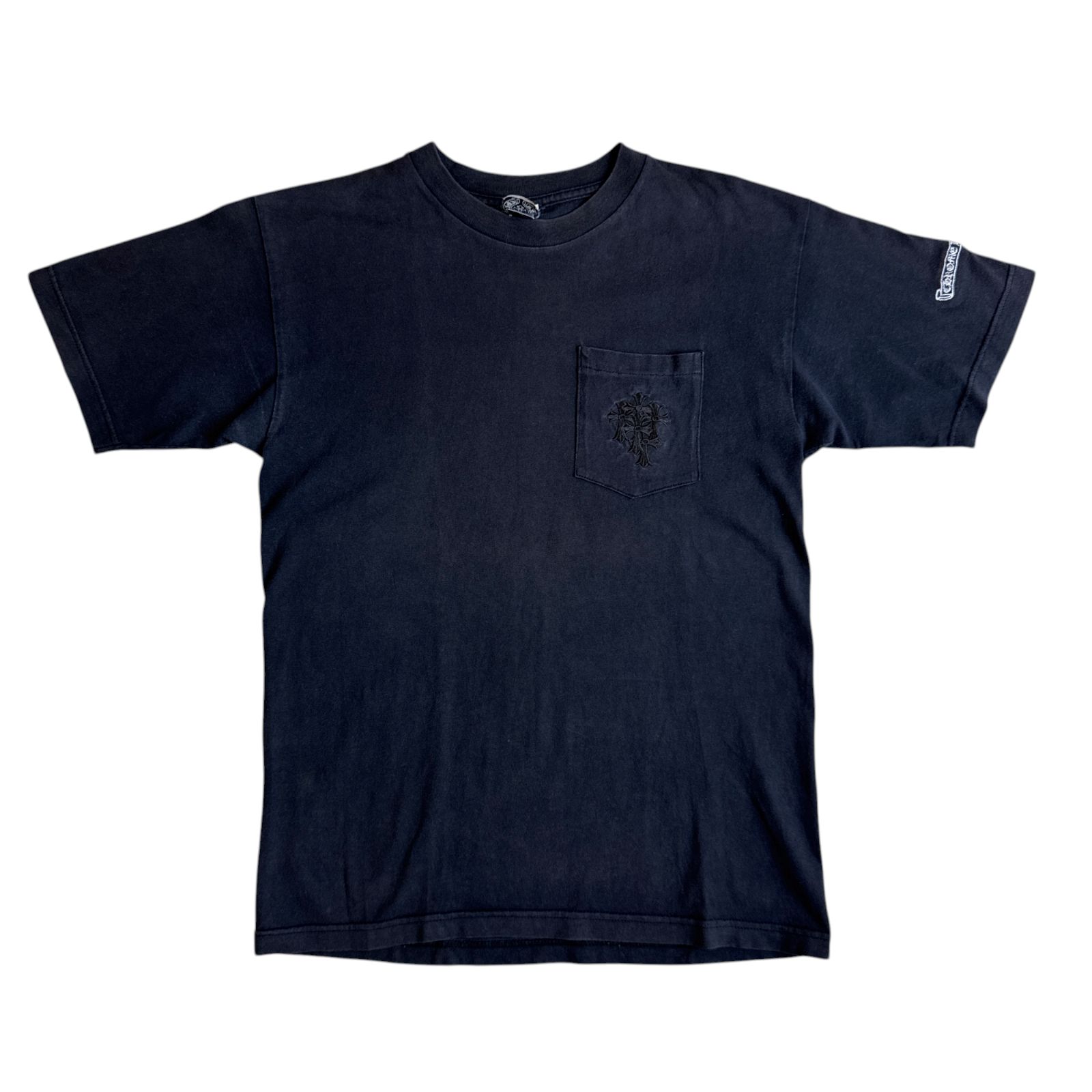 90Sクロムハーツ初期セメタリークロス【激レア】オールド【vintage】旧タグ 90s OLD CHROME HEARTS 刺繍 セメタリークロス スクロールラベル