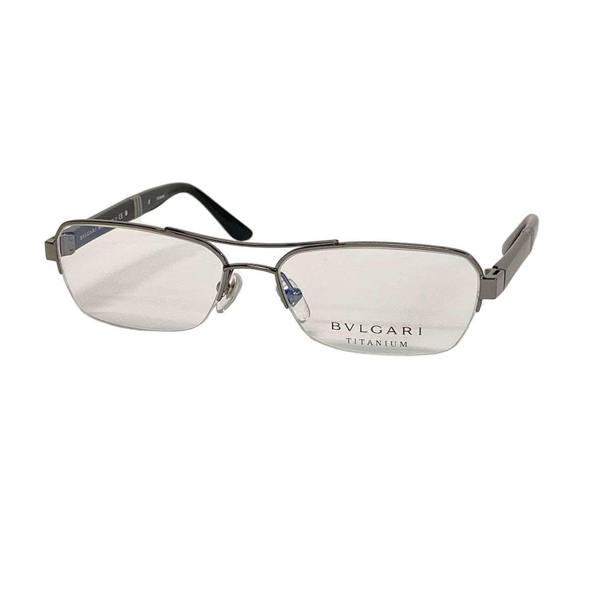 BVLGARI(ブルガリ) メガネ - 1064T クリア×シルバー×黒 BVLGARI(ブルガリ) メガネ - 1064T クリア×シルバー×黒 - メルカリ