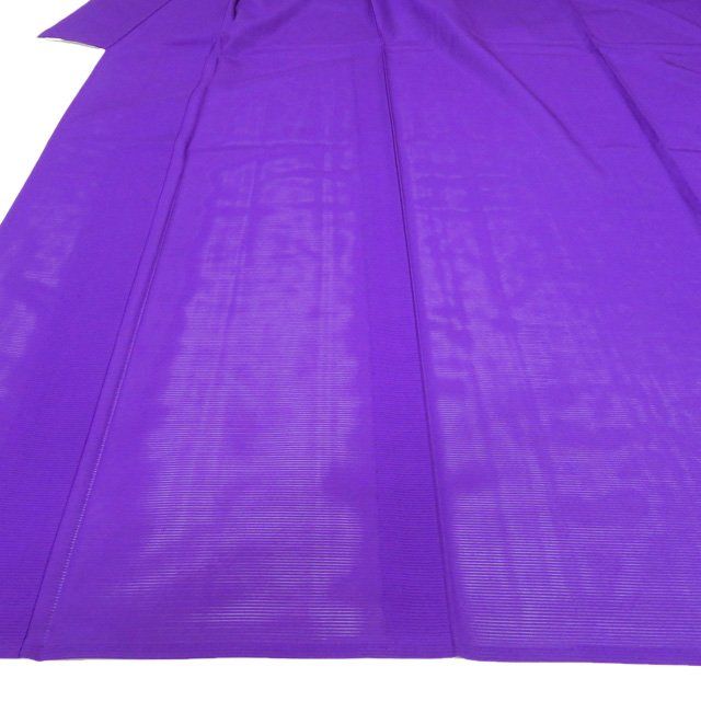 夏物 色無地 夏着物 着物 未使用 正絹 絽 フォーマル 紋付き 紫色 身丈159cm 裄63.5cm M きもの北條 A1350-11 夏物 色無地 夏着物 着物 未使用 正絹 絽 フォーマル 紋付き 紫色 身丈