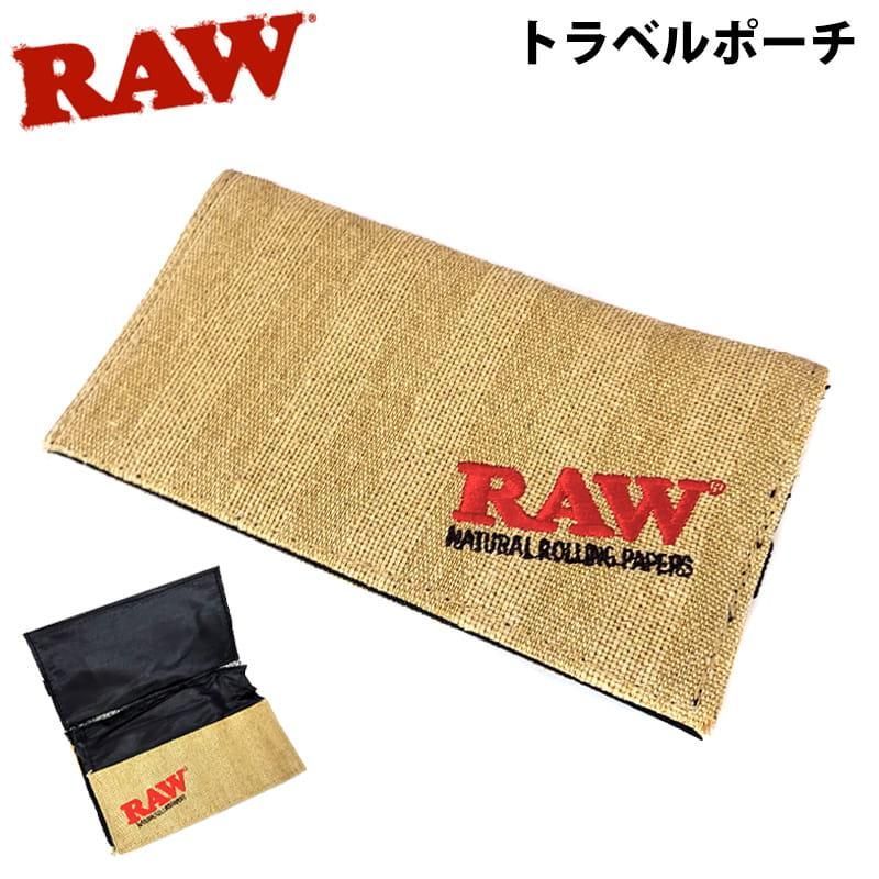 RAW Hand Cigarette Travel Pouch Accessory Case Paper Cone Smoking Gear Storage Stylish Lowe Logo Simple Jute Material Natural Tobacco Cool Gift for Men