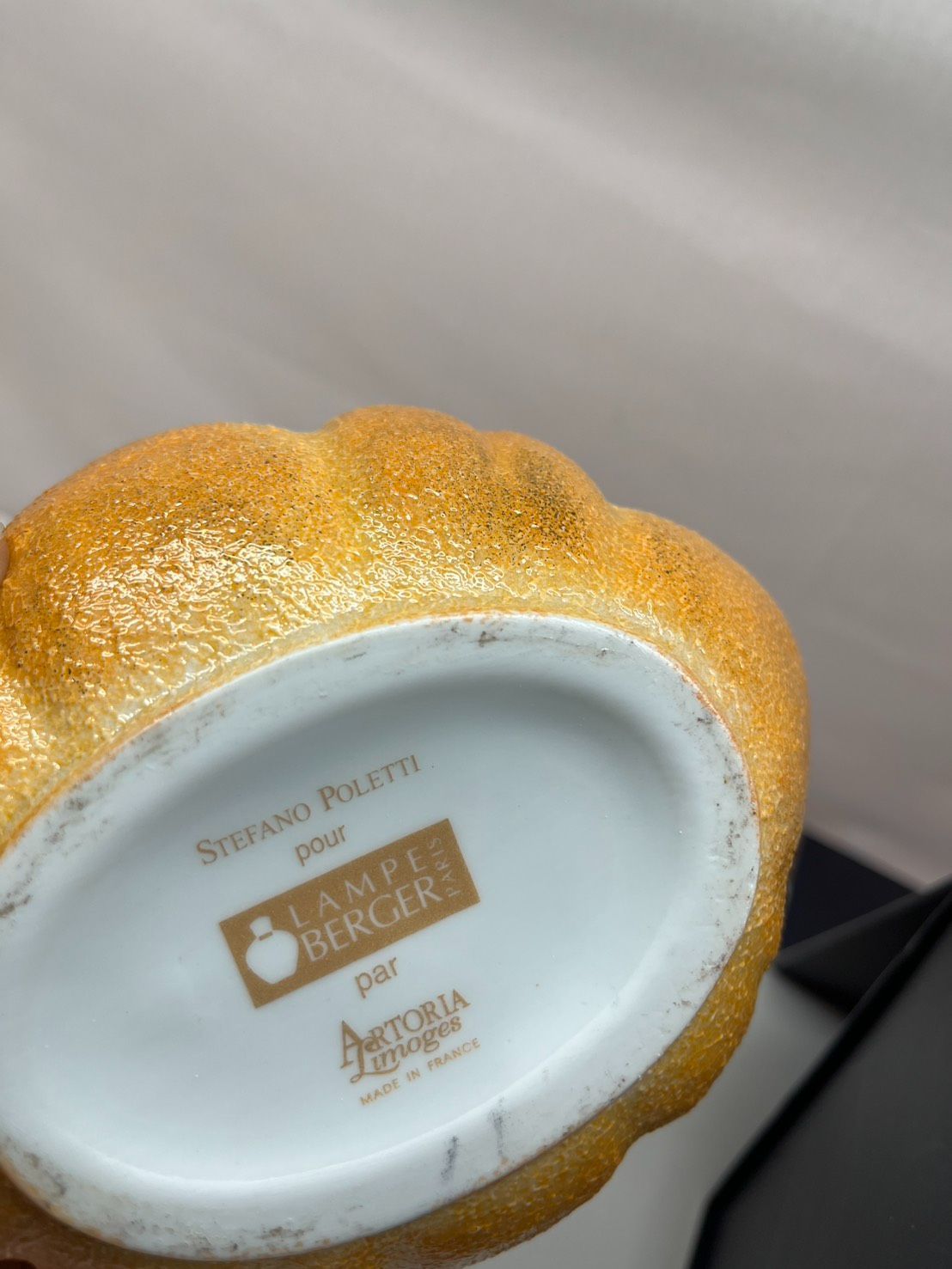 ランプベルジェ　金色のかぼちゃ　未使用　美品 ○ 詳細不明 LAMPE BERGER ランプ ベルジェ 金色のかぼちゃ ○ - メルカリ