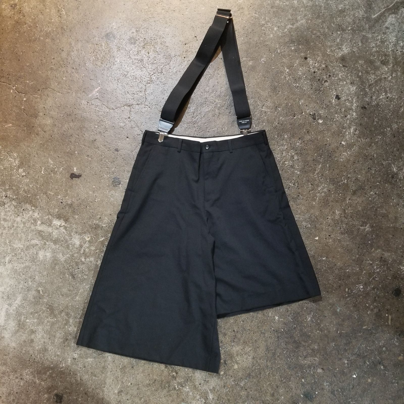 COMME des GARCONS HOMME PLUS 21ss ウールギャバ アシンメトリー吊り