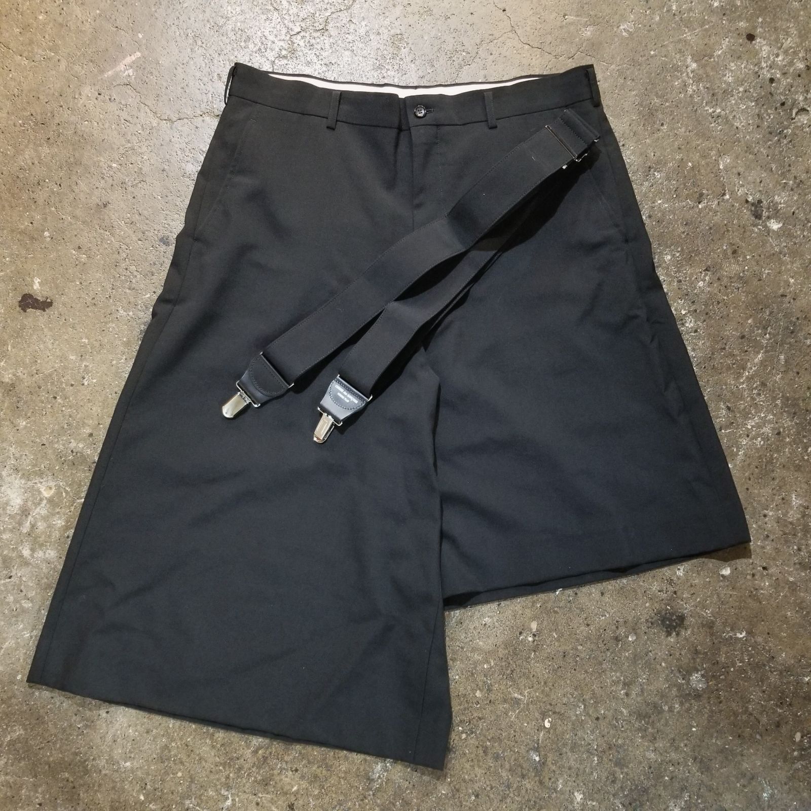 COMME des GARCONS HOMME PLUS 21ss ウールギャバ アシンメトリー吊り