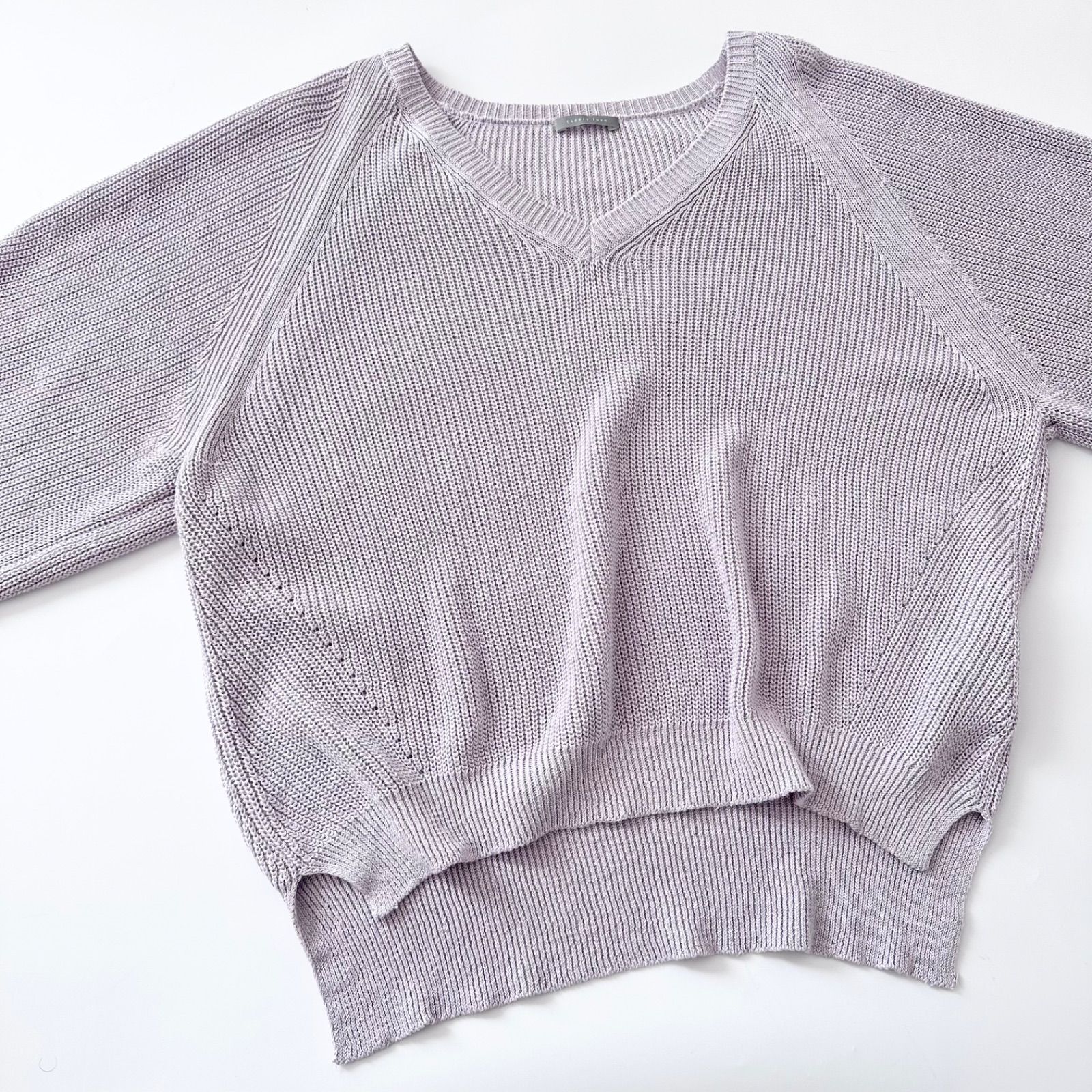 セオリーリュクス Theory luxe Lino Jemy Vネック リネン ニット