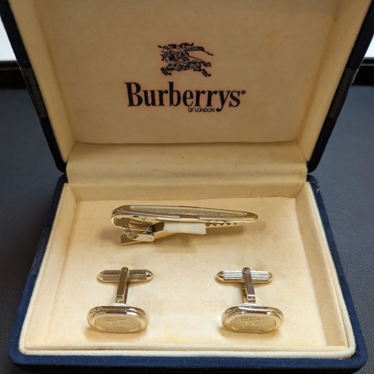 ☆BURBERRY ネクタイピン カフスボタン セット ヴィンテージ☆ - メルカリ