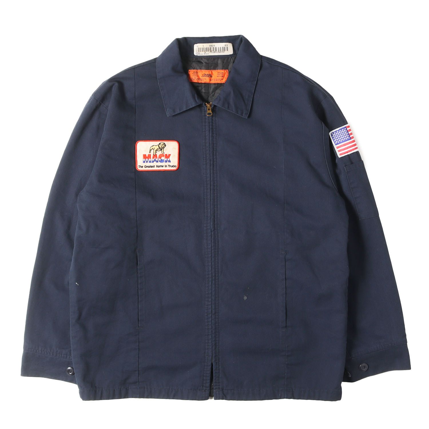 90s - 00s ヴィンテージ古着 | 90s MACK TRUCKS パッチ付き フルジップ 