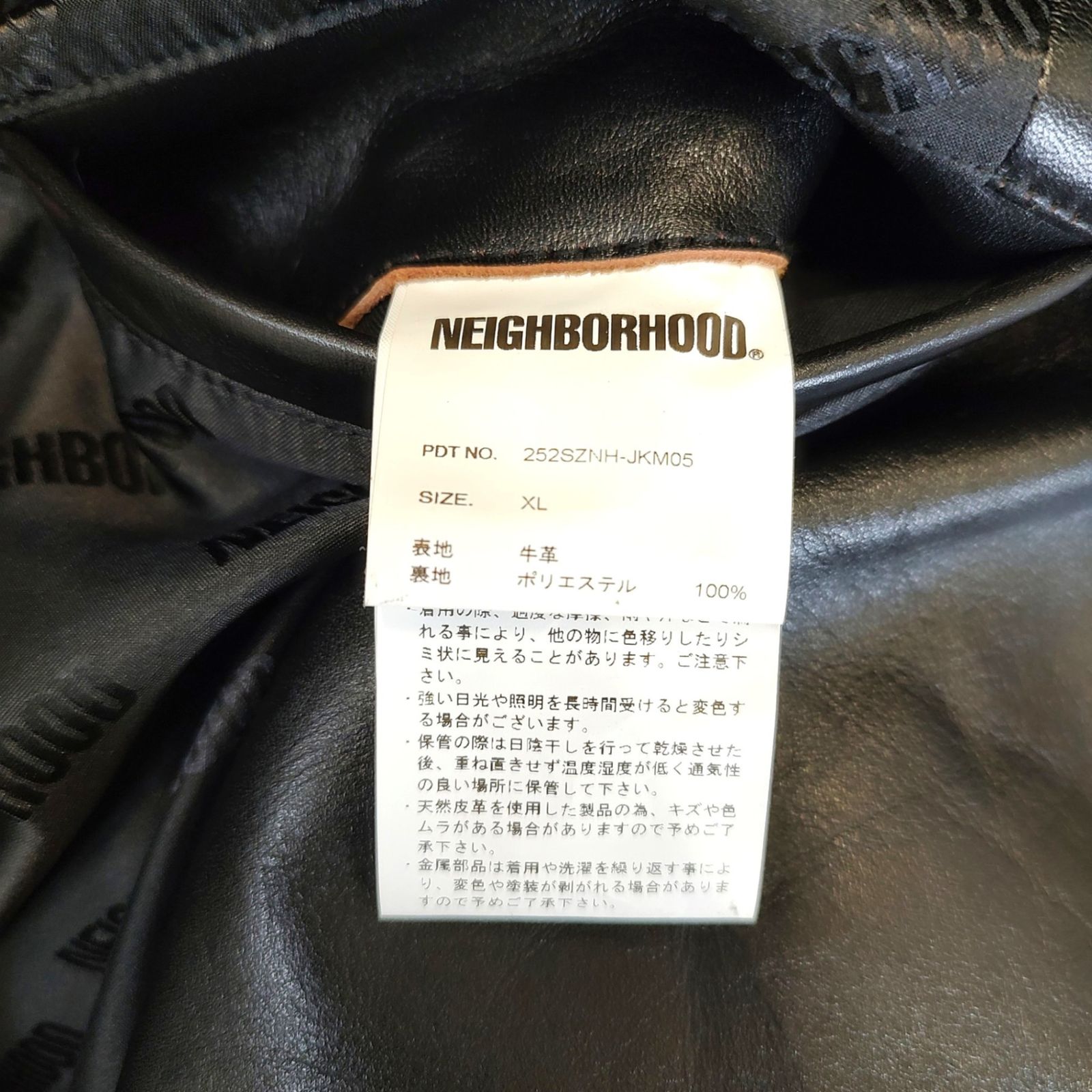 NEIGHBORHOOD ネイバーフッド 25AW LEATHER RIDERS JACKET レザー