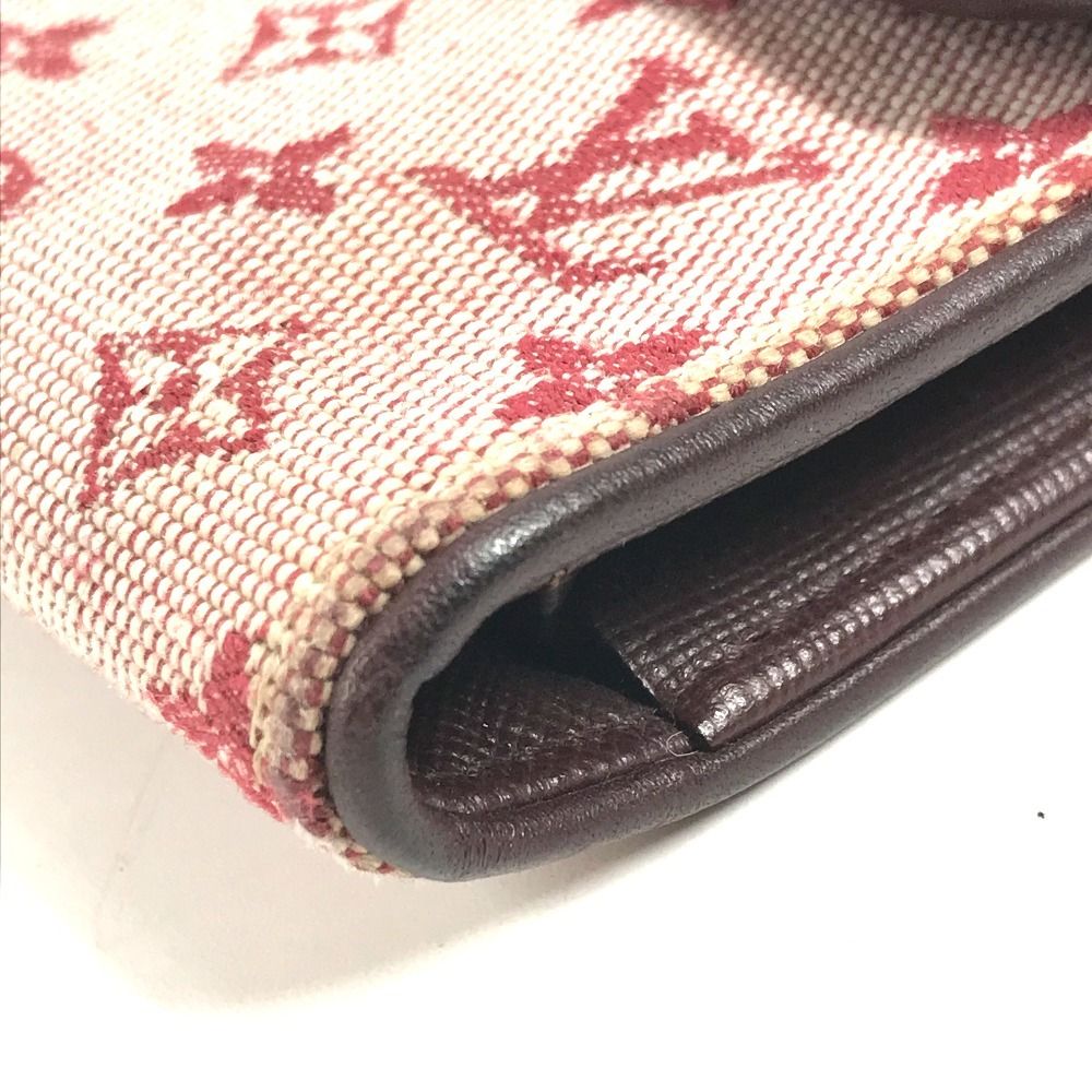ルイヴィトン LOUIS VUITTON  ポルトトレゾール インターナショナル M92244 モノグラムミニ ロングウォレット フラップ 長財布 モノグラムミニキャンバス チェリー レッド LOUIS VUITTON ルイヴィトン 長財布 ポルトトレゾール