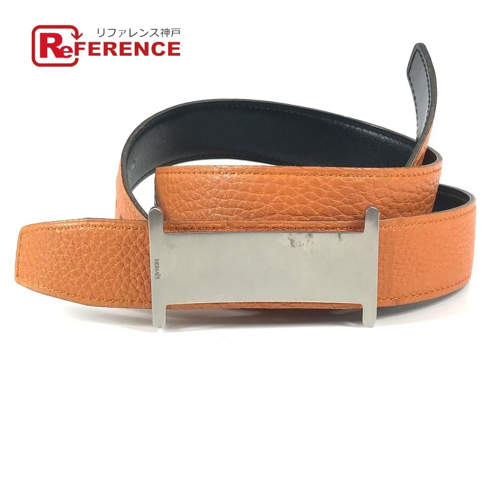 HERMES エルメス ベルト リバーシブル レザー ブラック - メルカリ