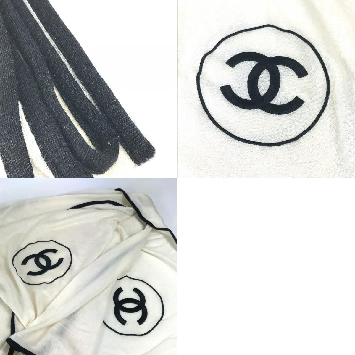 CHANEL シャネル ストール ストール CC ココマーク ロゴ 大判 カシミヤ
